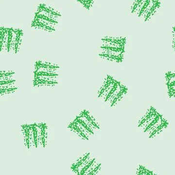 Cannabis field glyph seamless pattern Stock Illustration