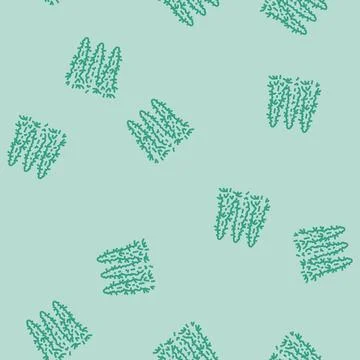 Cannabis field line seamless pattern Stock Illustration