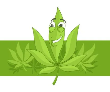 Cannabis funny Stock Illustration