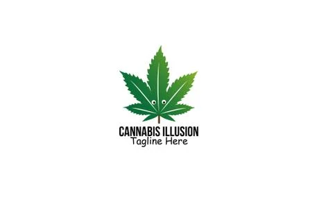 Cannabis Illusion Illustrazione stock