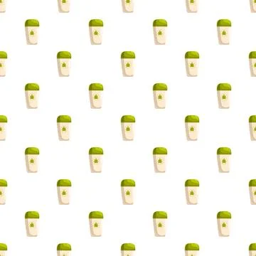 Cannabis leaf cups creating seamless repeating pattern background 스톡 일러스트