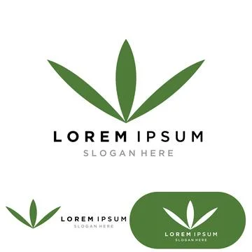 Cannabis leaf elements 스톡 일러스트