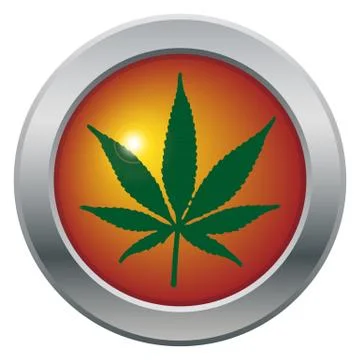 Cannabis Leaf Icon Illustrazione stock