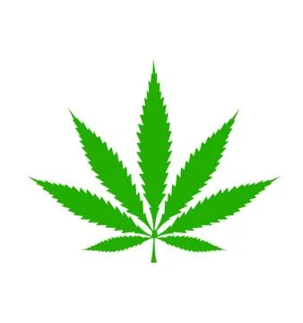 Cannabis leaf icon Stock Illustration