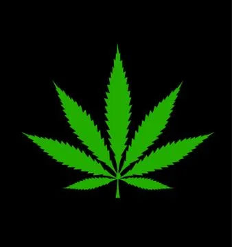 Cannabis leaf icon Stock Illustration