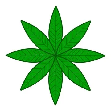 Cannabis leaf icon Stock Illustration