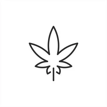 Cannabis Leaf Icon Stock Illustration