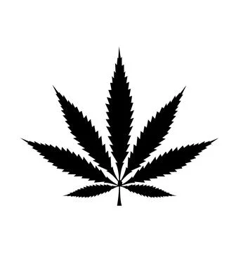 Cannabis leaf icon vector Stock Illustration