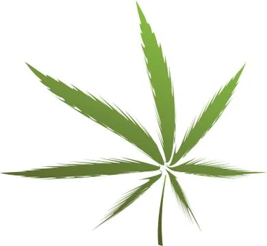 Cannabis leaf Illustrazione stock