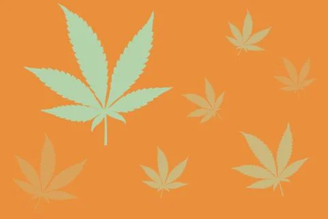 Cannabis Leaf Stock Illustration