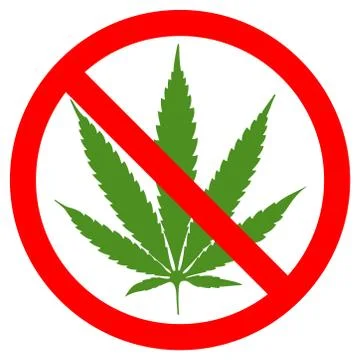 Cannabis leaf NO 2 Stock Illustration