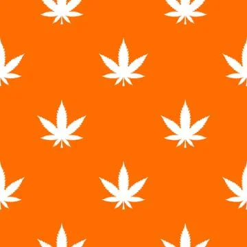 Cannabis leaf pattern seamless Stock Illustration