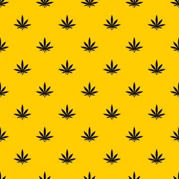 Cannabis leaf pattern vector Stock Illustration