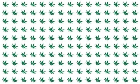 Cannabis Leaf Print background Pattern Stock Illustration