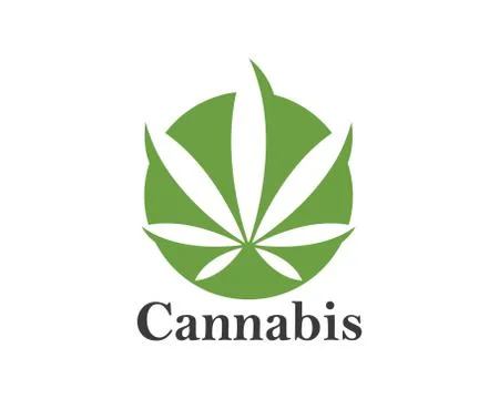 Cannabis leaf vector icon illustration design Stock Illustration