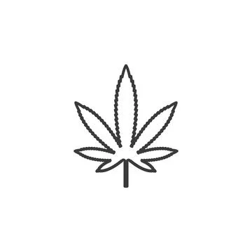 Cannabis leaf vector icon illustration design Stock Illustration