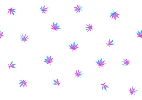 Cannabis leaves seamless pattern, background. Stock Illustration