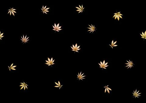 Cannabis leaves seamless pattern, background. Stock Illustration