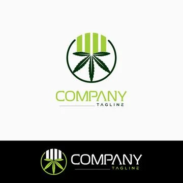 Cannabis logo Stock Illustration
