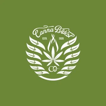 Cannabis logo Stock Illustration