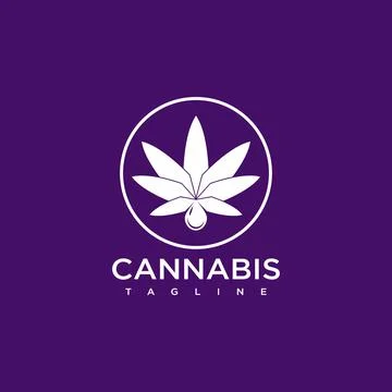 Cannabis logo Stock Illustration