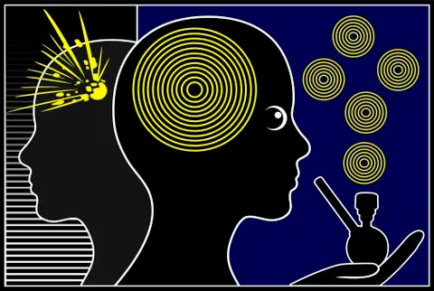 Cannabis as Painkiller Illustrazione stock