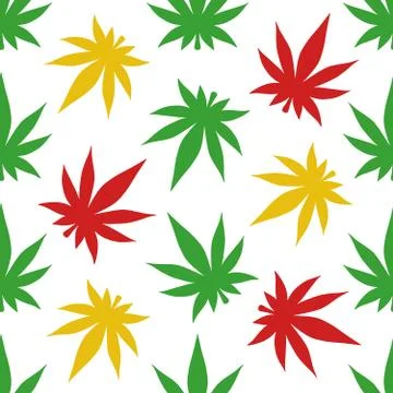 Cannabis pattern Stock Illustration