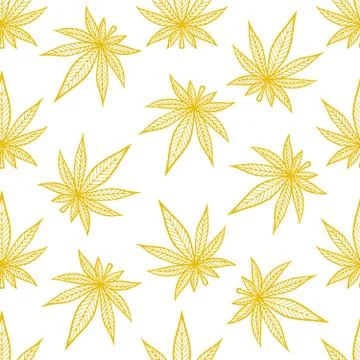 Cannabis pattern Stock Illustration