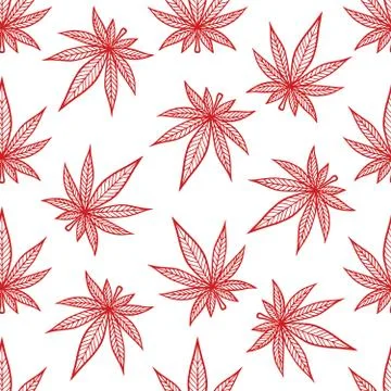 Cannabis pattern Stock Illustration
