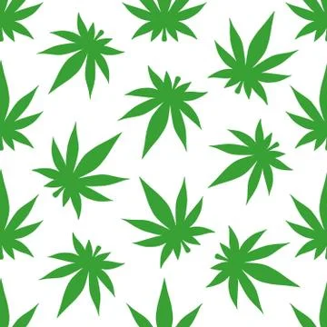 Cannabis pattern Stock Illustration