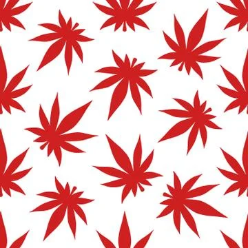 Cannabis pattern Stock Illustration