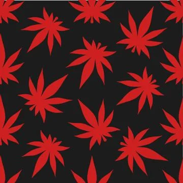 Cannabis pattern Stock Illustration