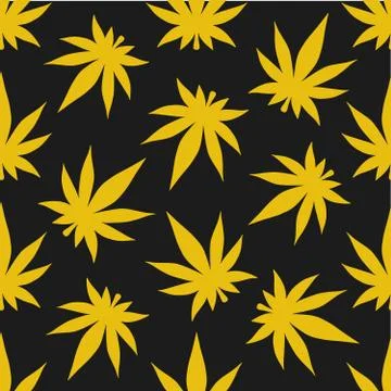 Cannabis pattern Stock-Illustration