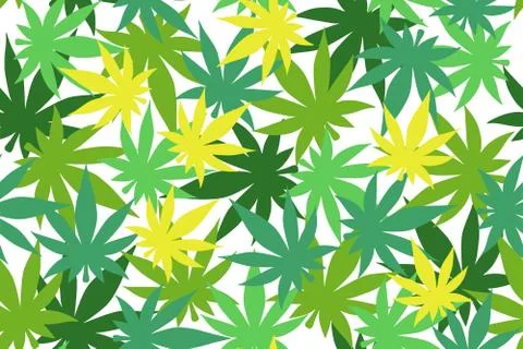 Cannabis pattern Stock Illustration