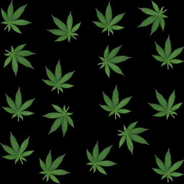 Cannabis pattern 스톡 사진