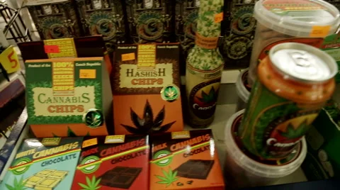 Cannabis products Video stock 53565290