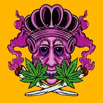 CANNABIS RABBIT Stock Illustration
