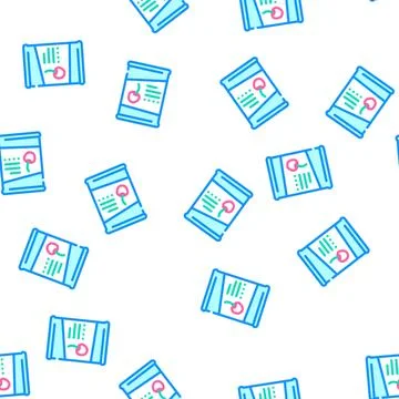 Canned cherries vector seamless pattern Illustrazione stock