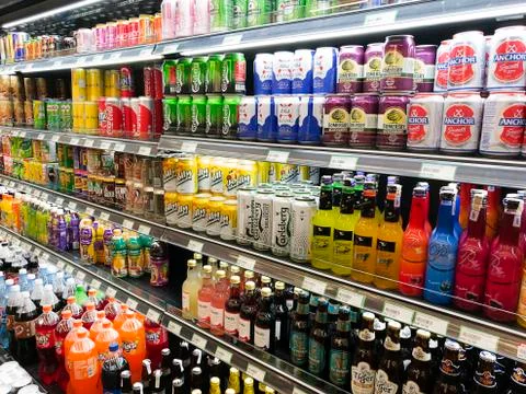 Canned drinks Foto stock