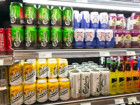 Canned drinks Foto stock