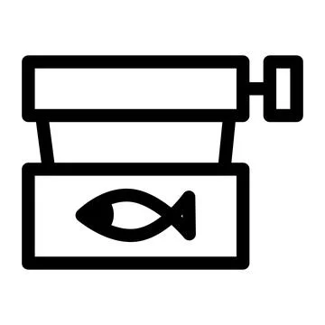 Canned fish Stock Illustration