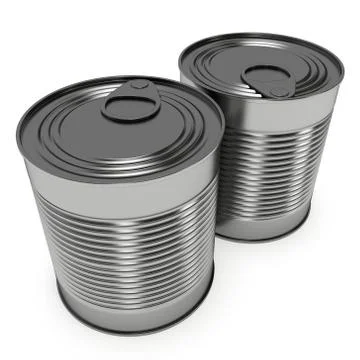 Canned food 3D render イラスト素材