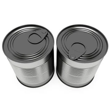 Canned food 3D render イラスト素材