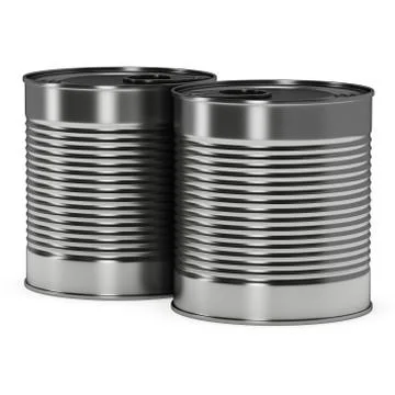 Canned food 3D render 스톡 일러스트