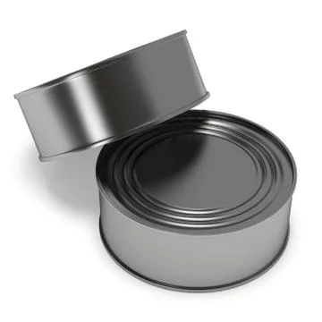 Canned food 3D render イラスト素材