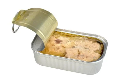 Canned mackerel Stock Photos