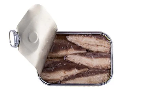 Canned mackerel Stock Photos