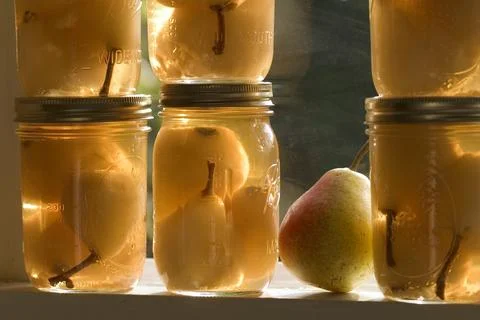 Canned Pears #1 Stock Photos