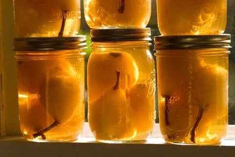 Canned Pears #3 Stock Photos