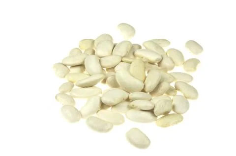 Cannellini on white Stock Photos